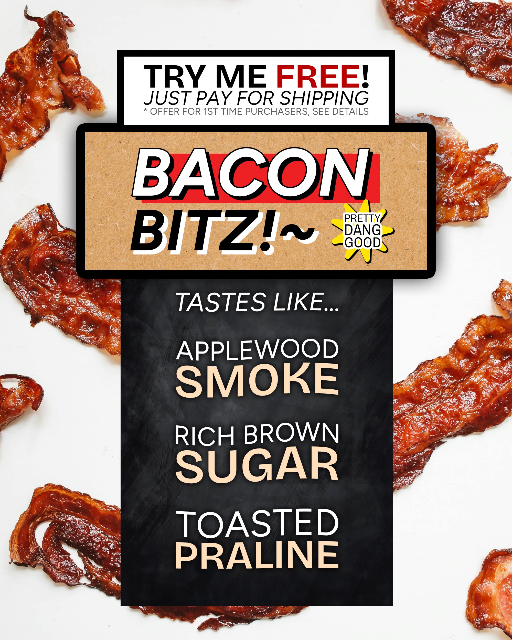 BACON BITZ (2 oz) 🥓 Flavored Coffee by MORNIN' SIZZLE COFFEE ROASTERS ™