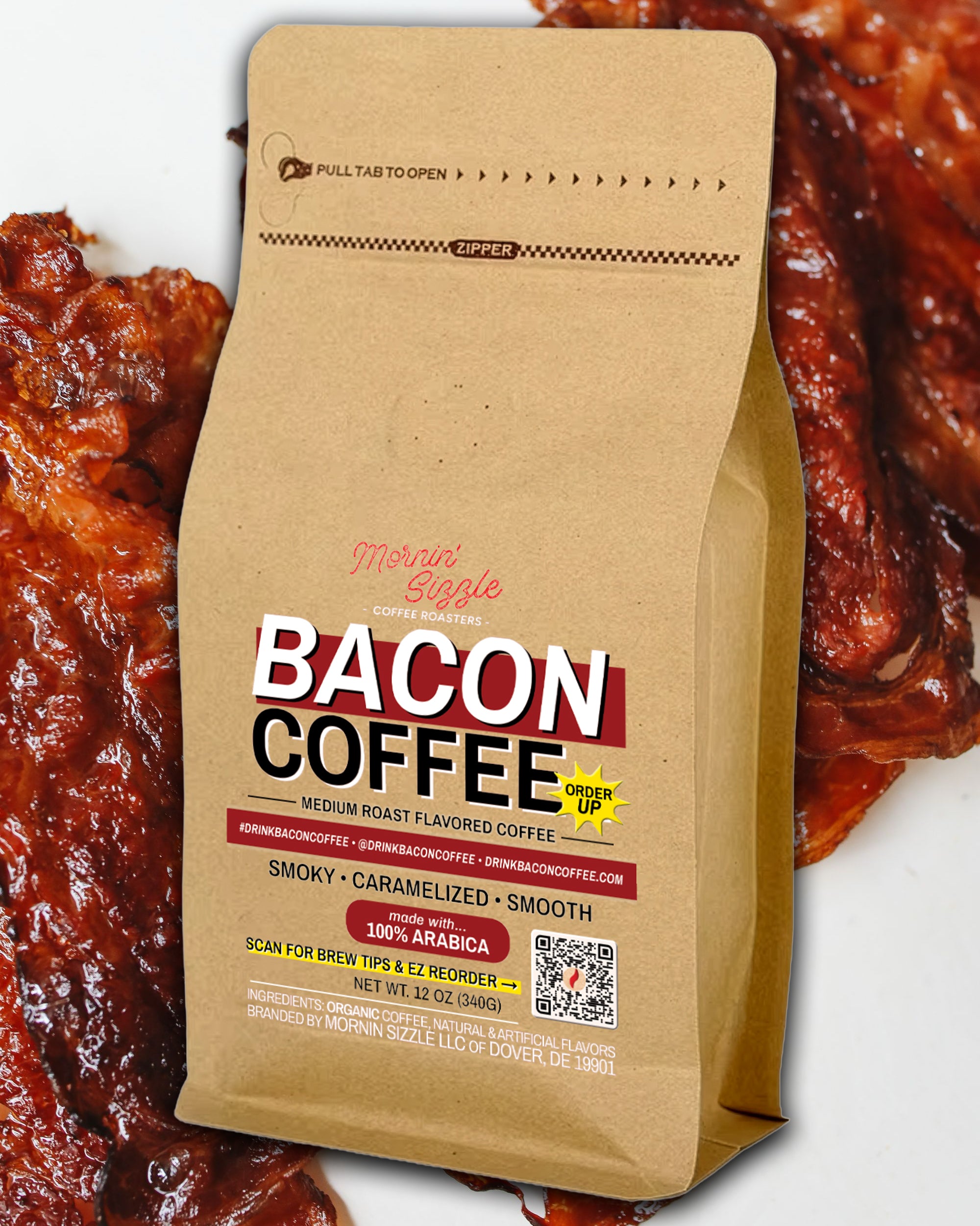 Bacon Flavored Coffee by MORNIN' SIZZLE COFFEE ROASTERS ™